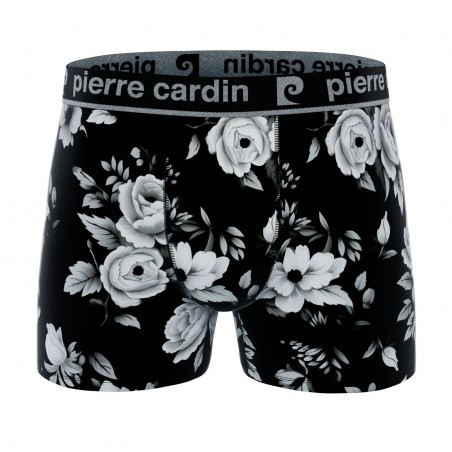 Boxer P. CARDIN, motif fleurs, divers coloris, vendu à l'unité - Matière noble