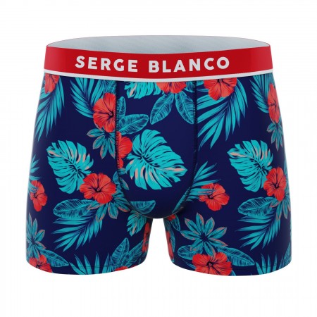 BOXER SERGE BLANCO FLEURI...