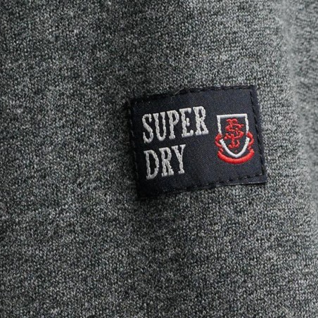 Sweat capuche SUPERDRY anthracite - Matière noble
