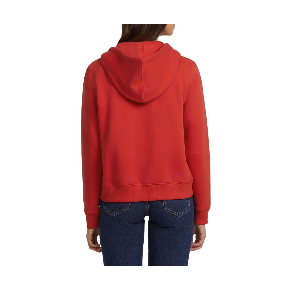 Sweat zippé femme GUESS Jeans, coloris rouge - Matière noble
