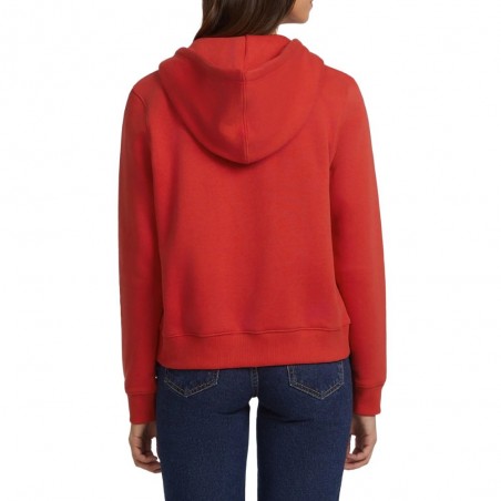 Sweat zippé femme GUESS Jeans, coloris rouge - Matière noble