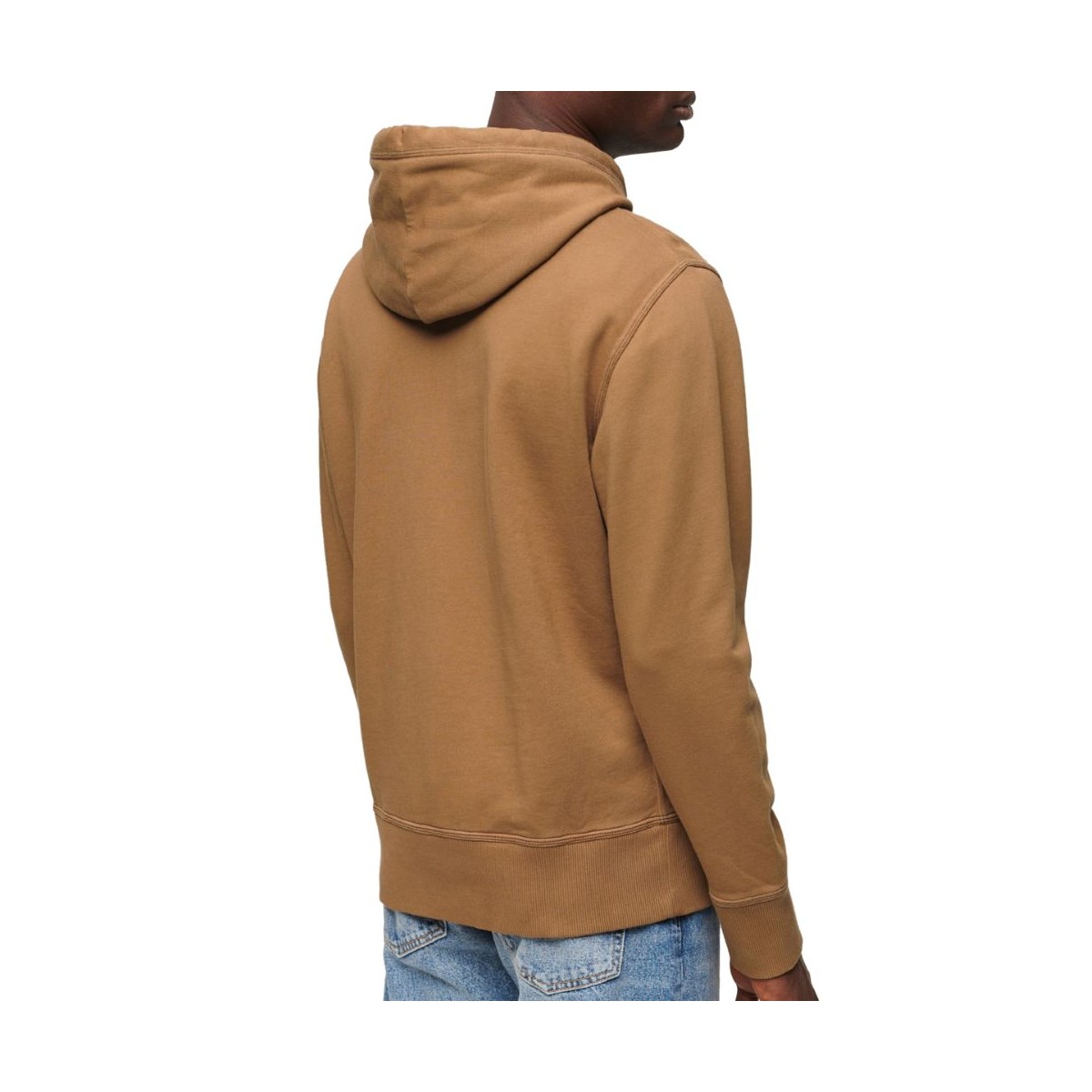 Sweat à capuche SUPERDRY marron - Matière noble
