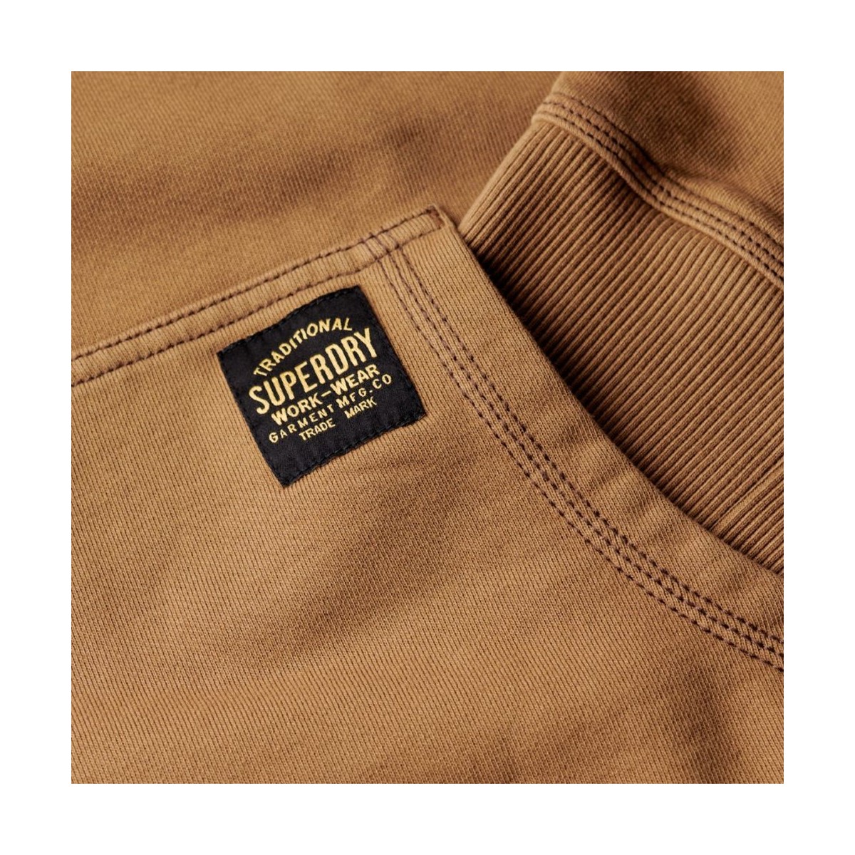 Sweat à capuche SUPERDRY marron - Matière noble