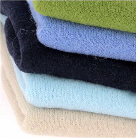 Gilet manches courtes 30% alpaga, laine, divers coloris - Matière noble