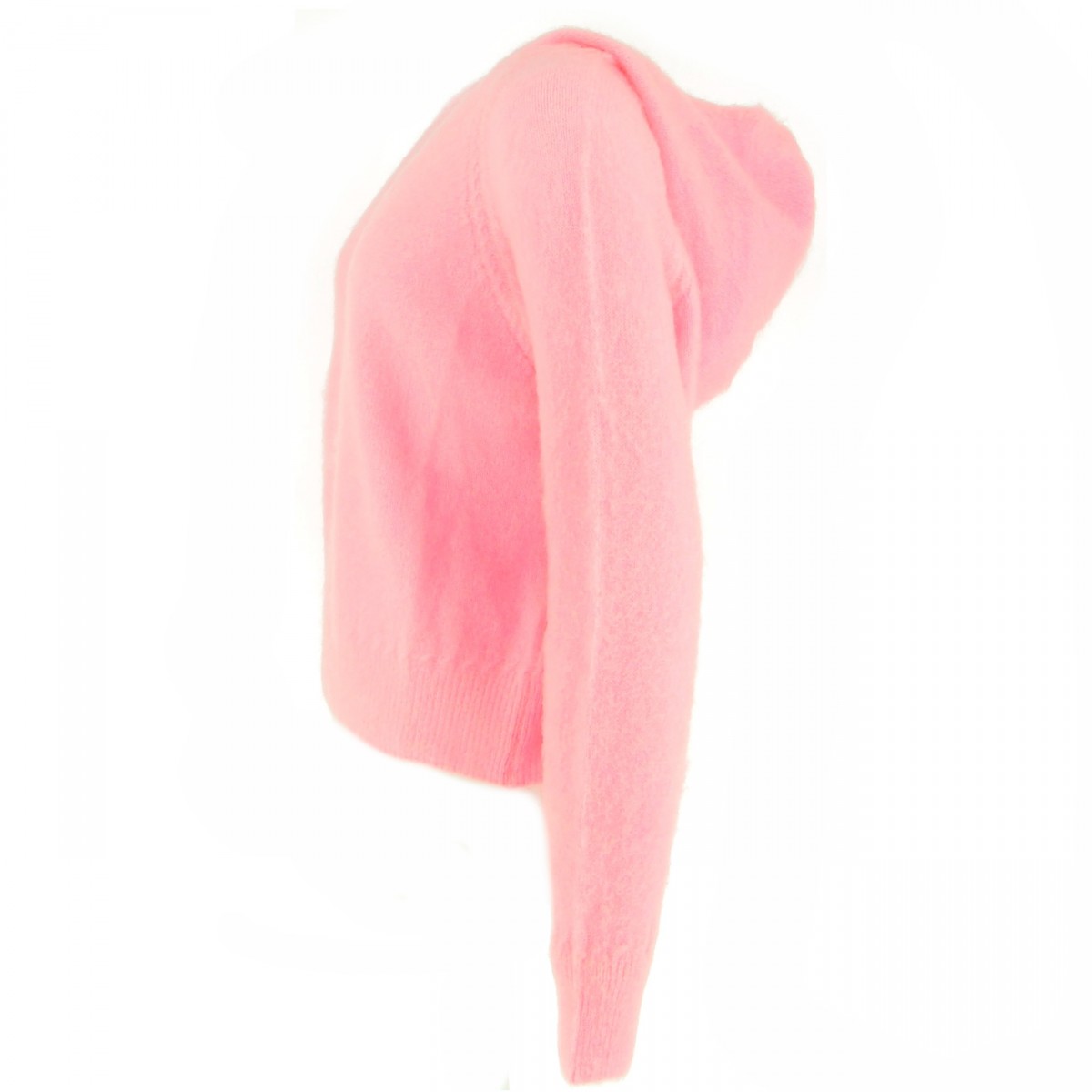 Pull à capuche femme 52% Mohair et laine, divers coloris - Matière noble