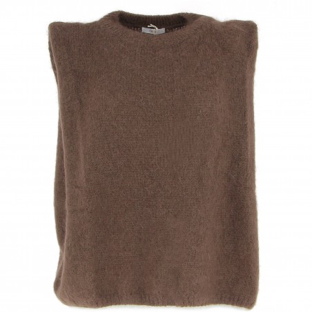 Pull sans manche femme 40% mohair, divers coloris - Matière noble