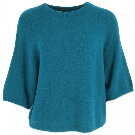 PULL 30% ALPAGA BLEU PETROLE