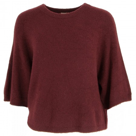 PULL 30% ALPAGA BORDEAUX