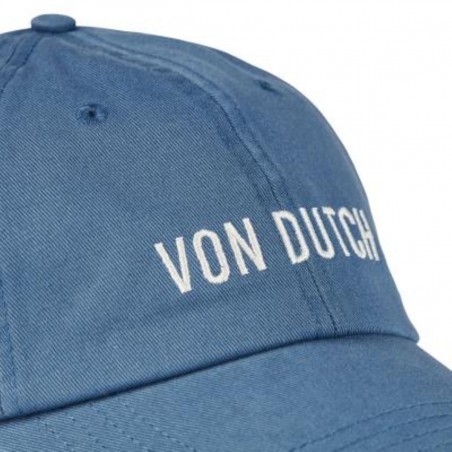 Casquette Dad Cap  VON DUTCH bleu jean - Matière noble