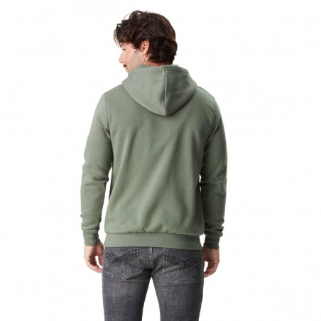 Sweat capuche VON DUTCH molletonné vert - Matière noble