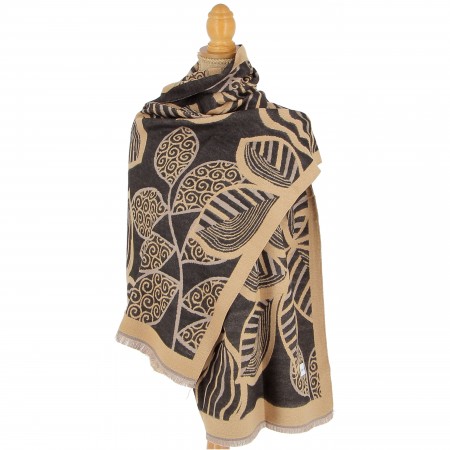 ECHARPE MANOUKIAN MARRON/CAMEL