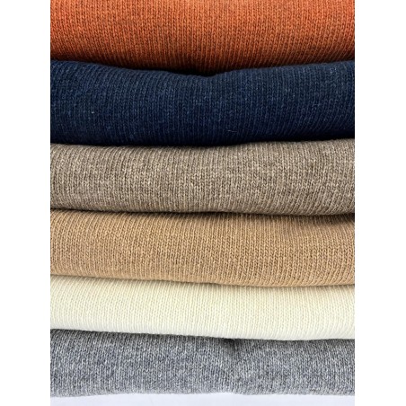 Pull homme GREEN & SAIL Terracotta 80% laine - Matière noble