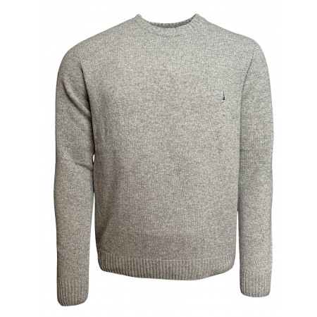 PULL HOMME 80% LAINE GRIS