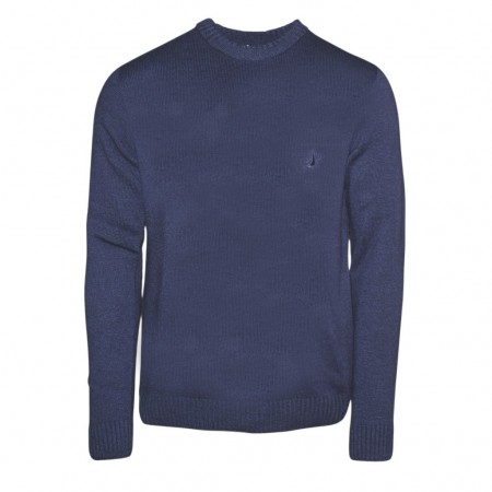 PULL HOMME 80% LAINE MARINE