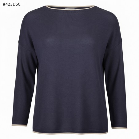 Pull ample femme 50% coton, divers coloris - Matière noble