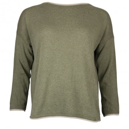 Pull ample femme 50% coton, divers coloris - Matière noble