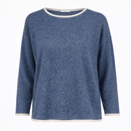 Pull ample femme 50% coton, divers coloris - Matière noble