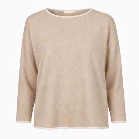 PULL COTON FEMME BEIGE