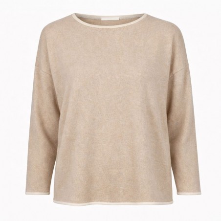 Pull ample femme 50% coton, divers coloris - Matière noble