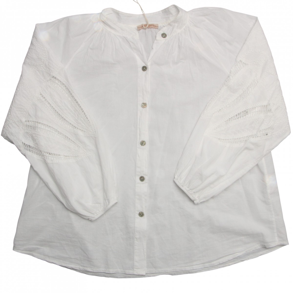 Blouse bohème brodée, divers coloris - Matière noble