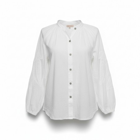 Blouse bohème brodée, divers coloris - Matière noble
