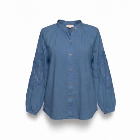 Blouse bohème brodée, divers coloris - Matière noble