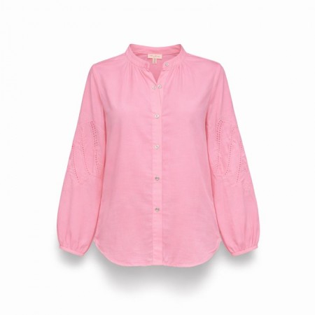 BLOUSE FEMME BRODEE ROSE VIF