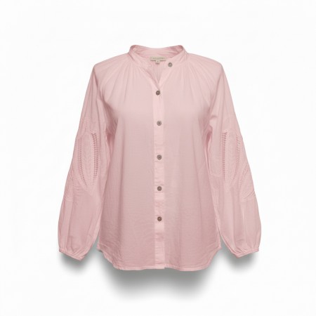 BLOUSE FEMME BRODEE ROSE