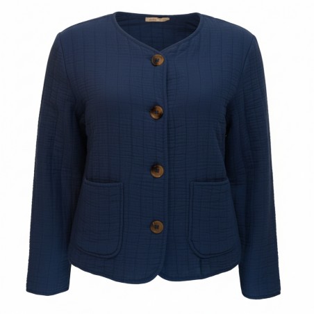 Veste matelassée gaze de coton, divers coloris - Matière noble