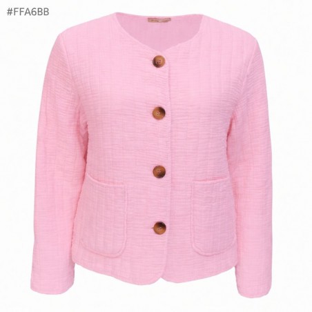 Veste matelassée gaze de coton, divers coloris - Matière noble