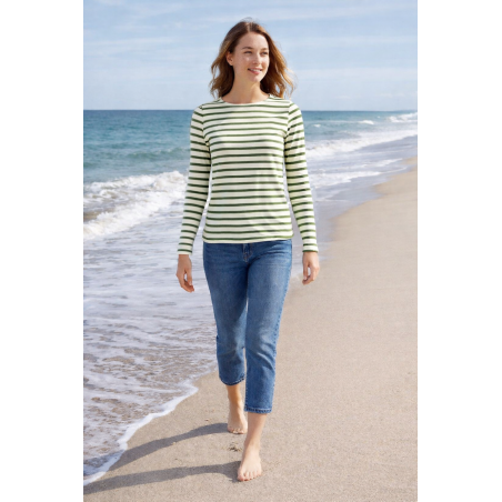 Marinière femme Green & Sail, divers coloris  - Matière noble 19.90€