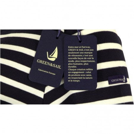 Marinière femme Green & Sail, divers coloris  - Matière noble 19.90€