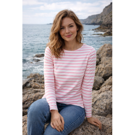 Marinière femme Green & Sail, divers coloris  - Matière noble 19.90€