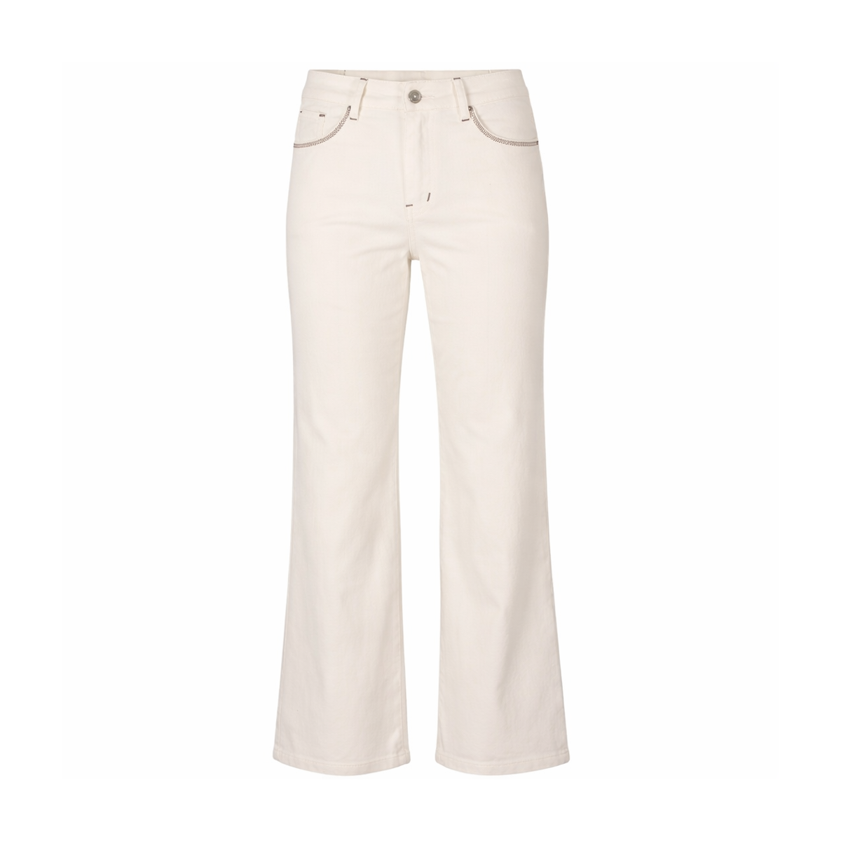 Pantalon Flare Nina Carter ivoire - Matière noble