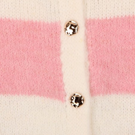 Gilet femme  Pink, manches courtes - Matière noble