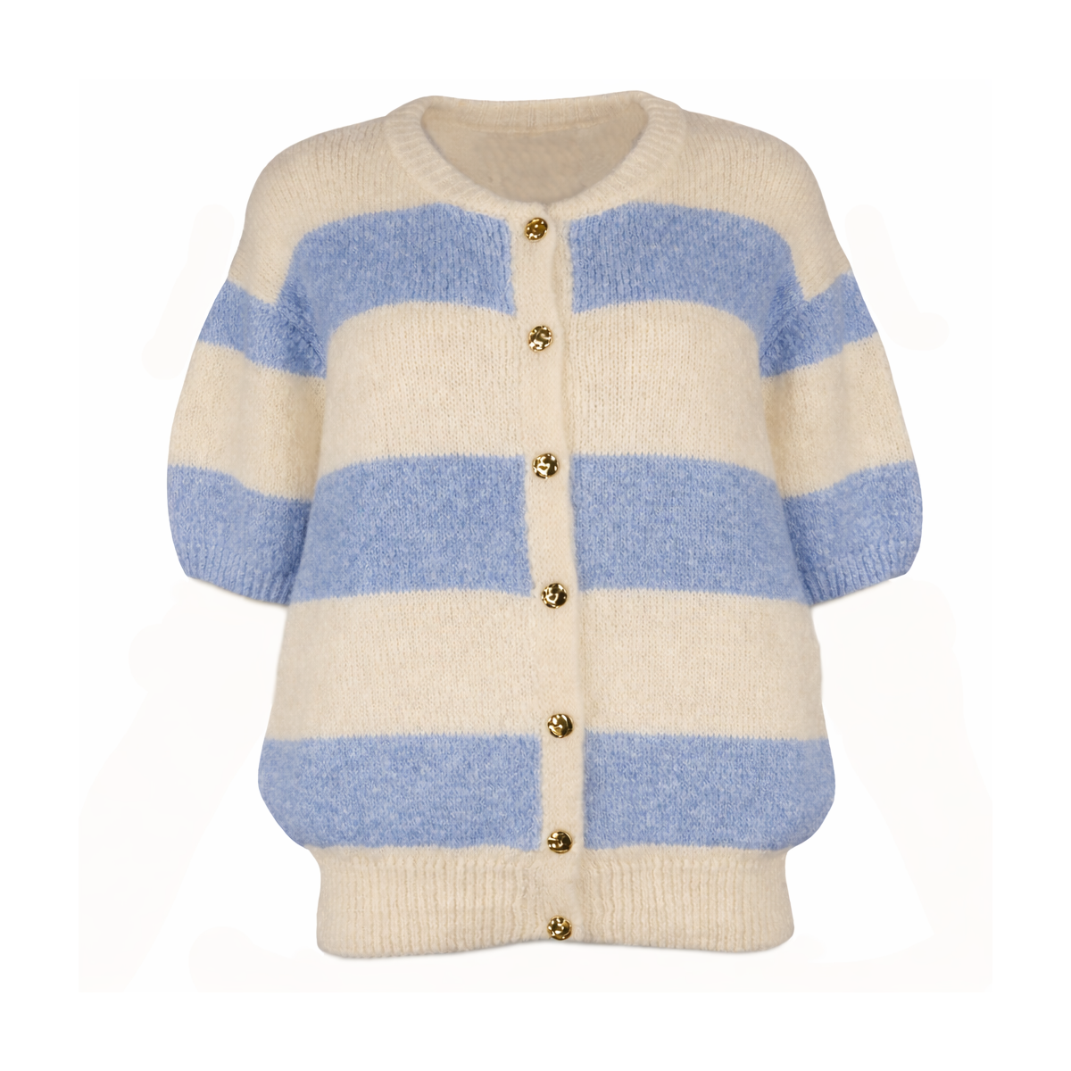 Gilet femme  Myosotis, manches courtes - Matière noble