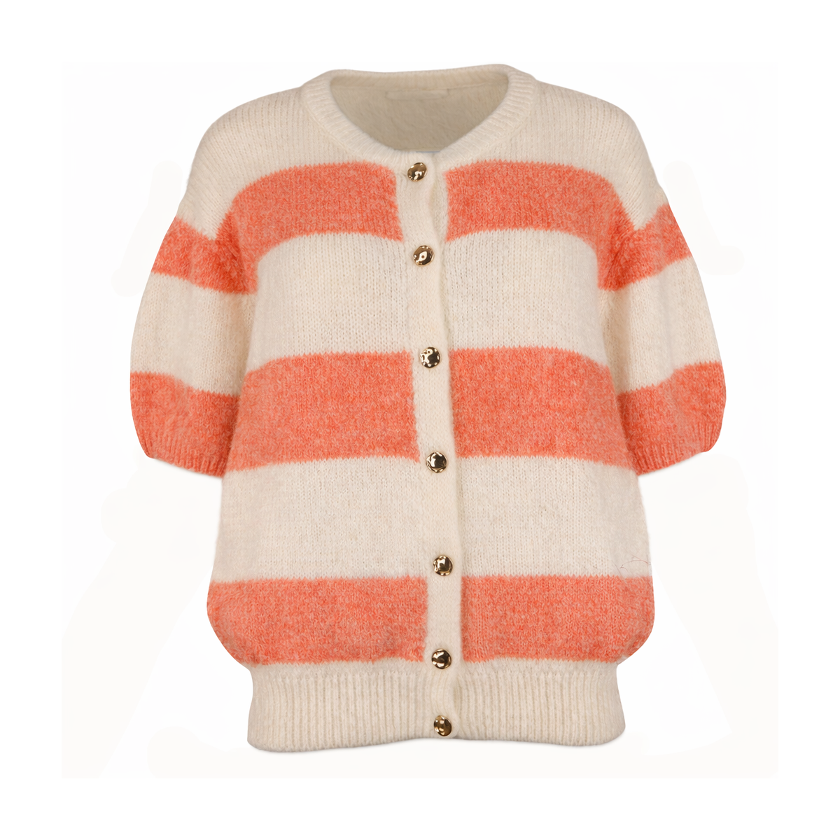 Gilet femme, 10% laine, manches courtes - Matière noble
