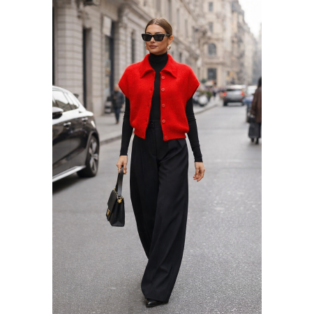 GILET SANS MANCHE GINA ROUGE