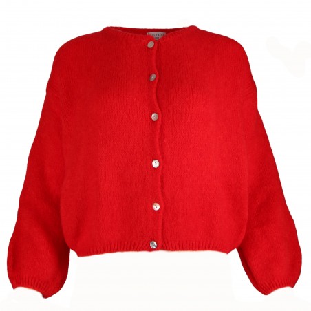 Gilet manches longues kid mohair - Matière noble