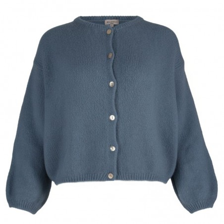 Gilet manches longues kid mohair, divers coloris - Matière noble