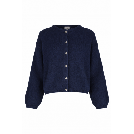 Gilet manches longues kid mohair, divers coloris - Matière noble