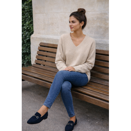Pull femme Alpaga,  divers coloris - Matière noble