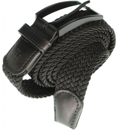 ceinture tressée empiècement cuir Bill Tornade, divers coloris - Matière noble