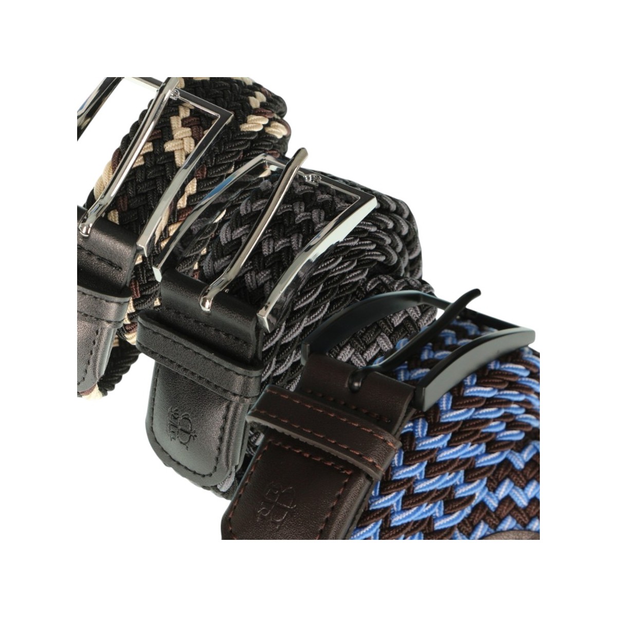 ceinture tressée empiècement cuir Bill Tornade, divers coloris - Matière noble