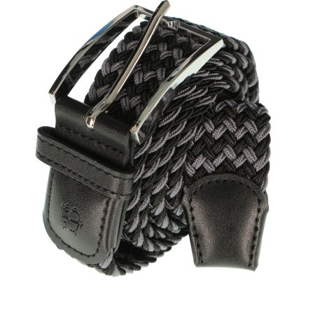 CEINTURE TRESSEE NOIR/GRIS/...