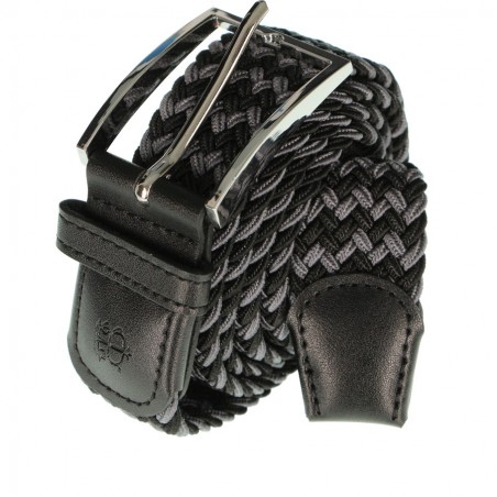 ceinture tressée empiècement cuir Bill Tornade, divers coloris - Matière noble