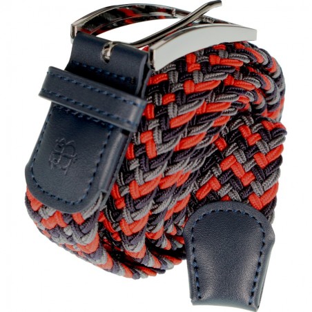 ceinture tressée empiècement cuir Bill Tornade, divers coloris - Matière noble