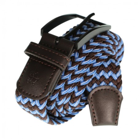 ceinture tressée empiècement cuir Bill Tornade, divers coloris - Matière noble