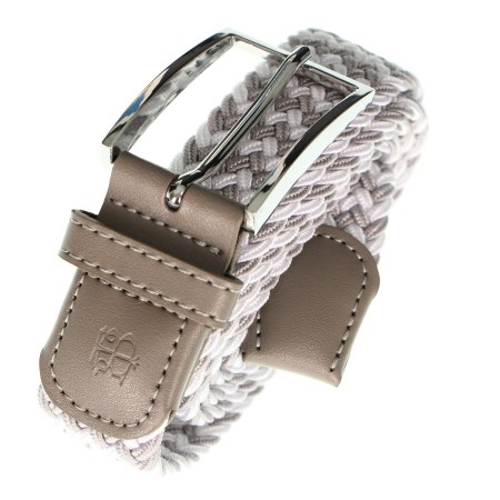 CEINTURE TRESSEE TAUPE/...
