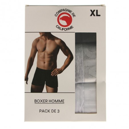 Pack 3 boxers compagnie de Californie - Matière noble